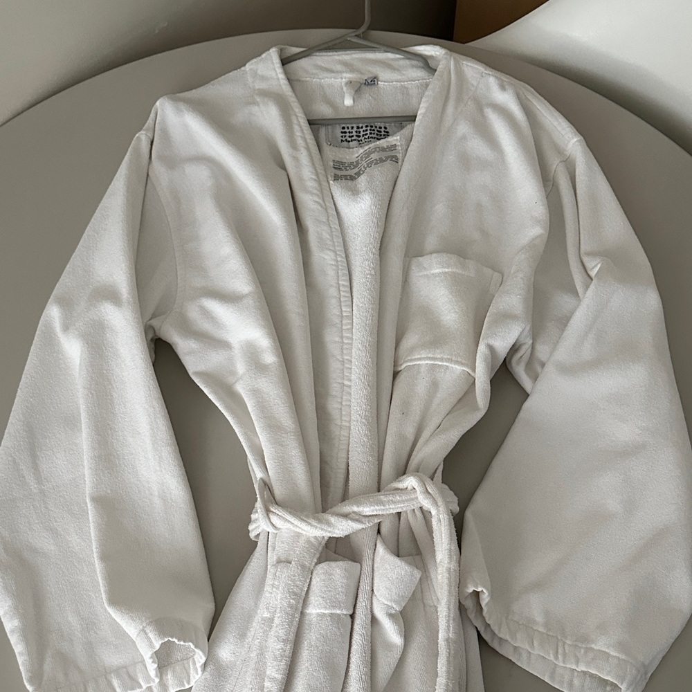 Maison Martin Margiela Cream Textured Robe unisex RARE!!